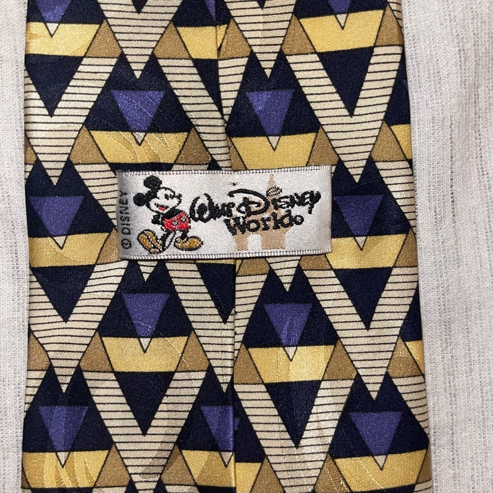 Walt Disney World ‎ Geometric 100% Silk Tie, OS - Picture 3 of 4